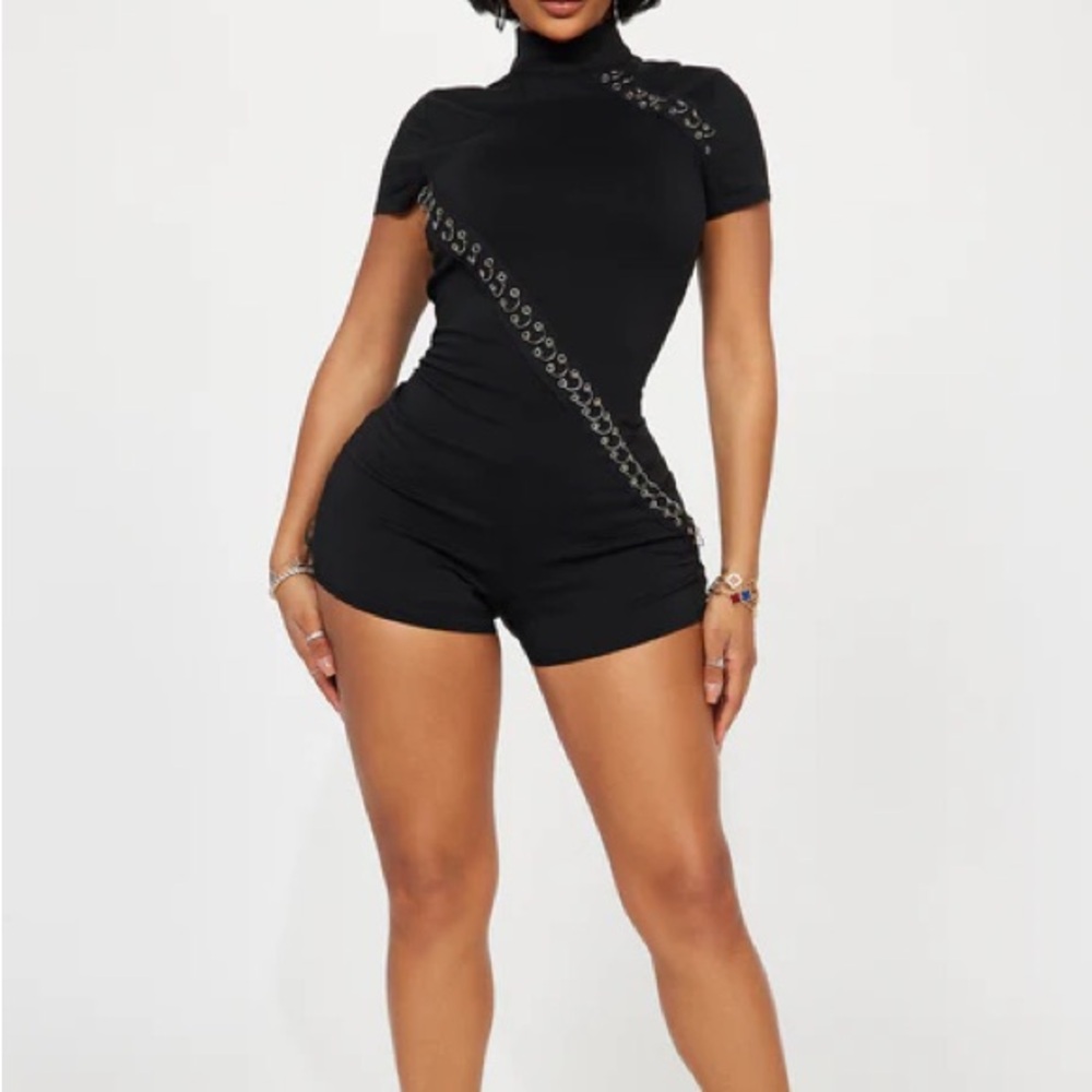Fashion Nova Black Romper